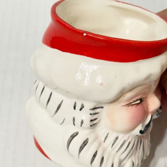 Vintage MCM Napco Winking Santa Mug/ Cup 1950s KDX244 Kitschy - Picture 9 of 10